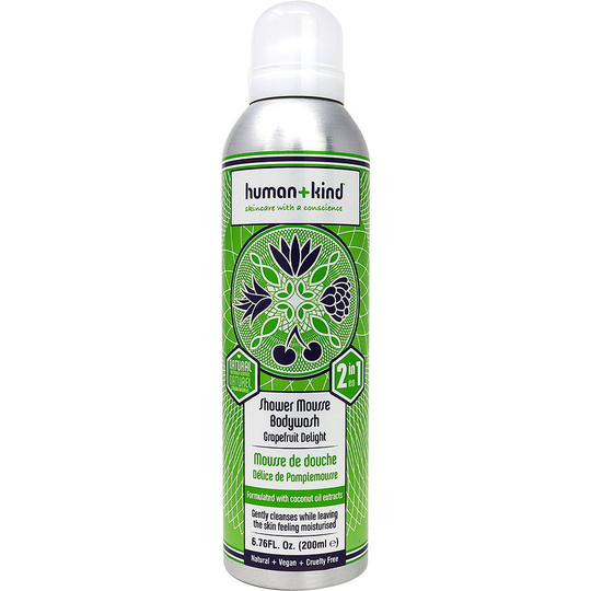 Shower Mousse Tropical Splash, 200 ml Human+Kind Dusch & Bad