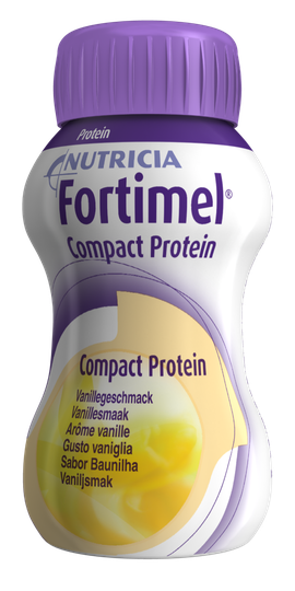 Fortimel Compact Protein, drickfärdigt kosttillägg, vanilj 4 x 125 milliliter