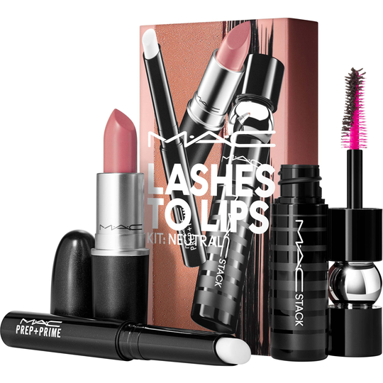 MAC Cosmetics Evergreen Lashes To Lips Kit Neutral