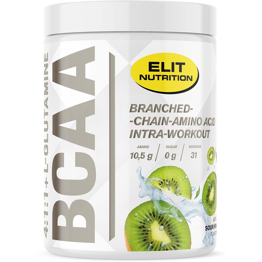 Elit Nutrition ELIT Bcaa 4:1:1 + L-glutamine Sour Kiwi 400 g