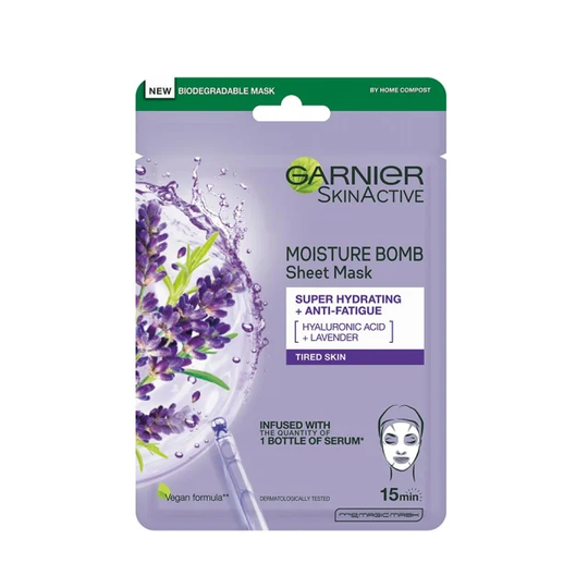 SkinActive MoistureBomb Lavender Tissue Mask