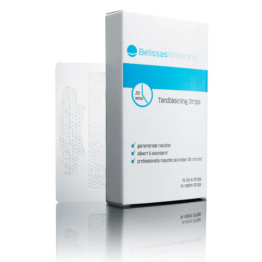 Teeth Whitening Strips, Belissas Whitening Tandblekning