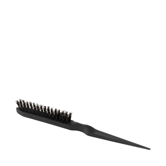 Professional Boar Hair Backcomb Brush Black