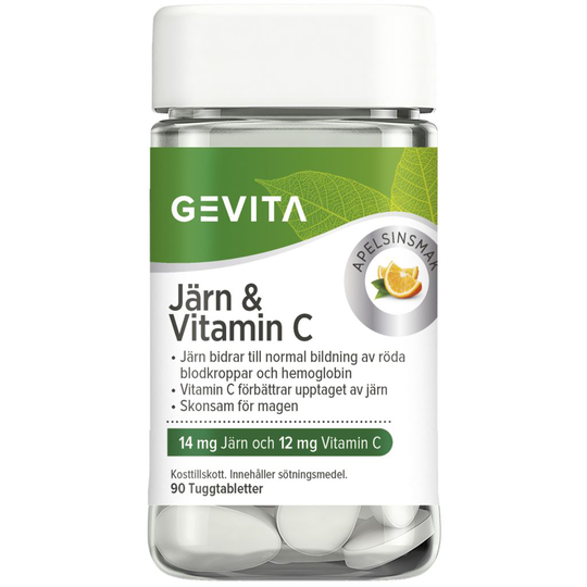Gevita Järn & Vitamin C 90 st