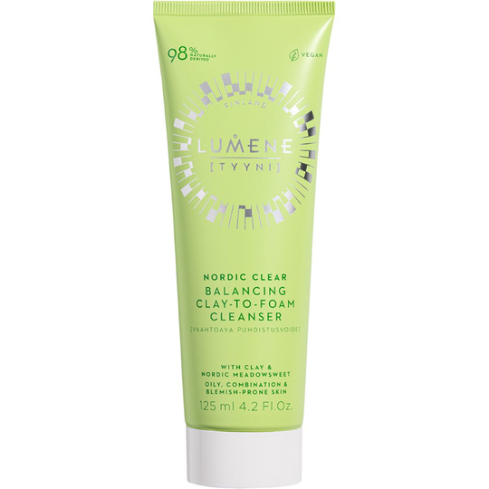 Nordic Clear Balancing Clay-to-Foam Cleanser, 125 ml Lumene Ansiktsrengöring