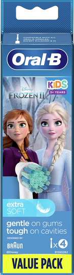 Oral-B Kids Frozen Extra Soft Tandborsthuvud 4 st