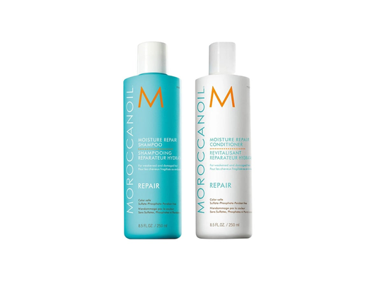 Moisture Repair DUO, Moroccanoil Schampo
