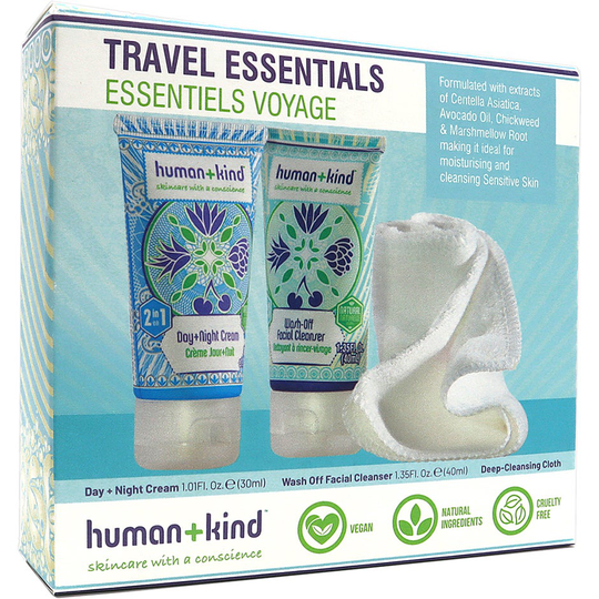 Travel Essentials set, Human+Kind Ansikte