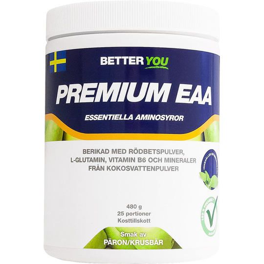 Premium EAA Päron/Krusbär, 480 g Better You Kosttillskott & Vitaminer