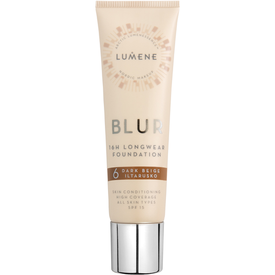 Lumene Blur 16h Longwear Foundation SPF15 6 Dark Beige