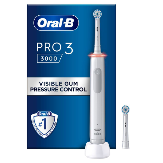 Oral-B Pro 3 3000 White Eltandborste Designed By Braun 1 st