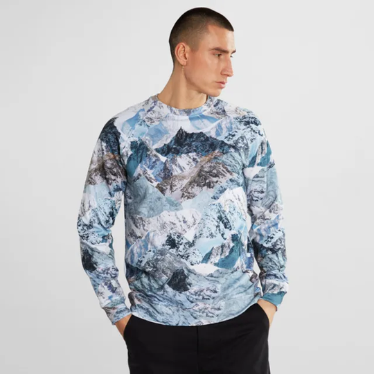 Sweatshirt Malmoe Mountain Collage Multi Color