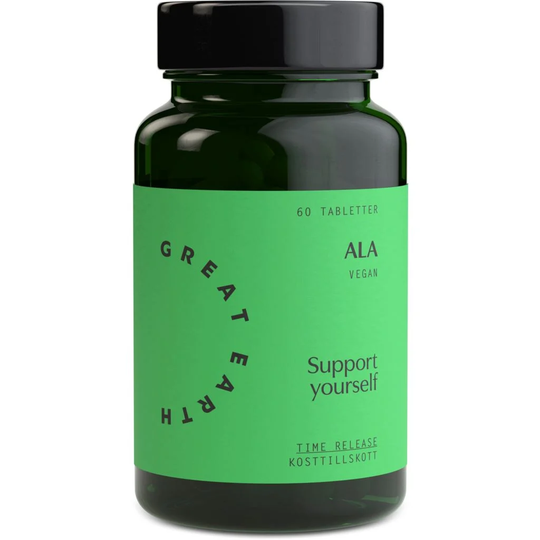 Great Earth ALA Alfa Liponsyra 300mg Vegansk 60 tabletter
