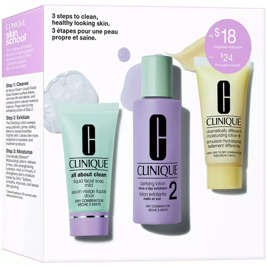 3 Step Skin Type 2 Set, Clinique Ansikte