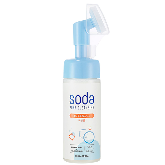 Soda Pore Bubble Foam, 150 ml Holika Holika Steg 2: Vattenbaserad Rengöring