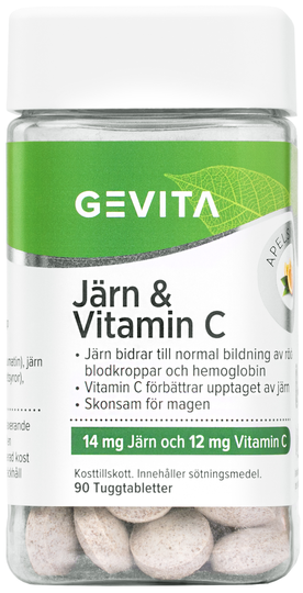 Gevita Järn & Vitamin C 90 st