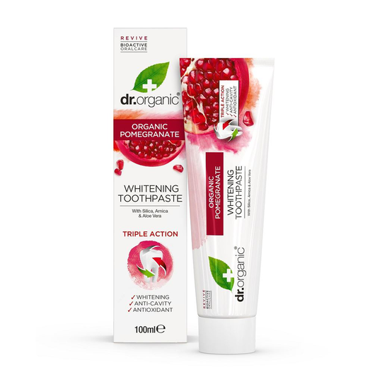 Dr Organic Tandkräm Granatäpple Fluor 100 ml