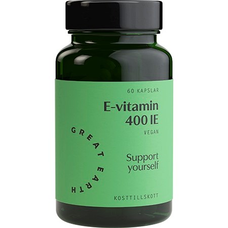 Great Earth E-Vitamin 400 I.U 60 kap