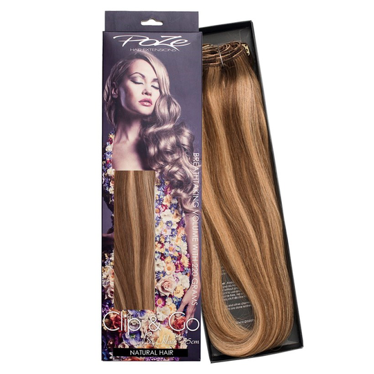 Poze Hairextensions Poze Clip & Go Löshår Miss Volume 55cm 7st 10B/7BN