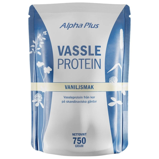 Alpha Plus Vassleprotein Vaniljsmak 750 g