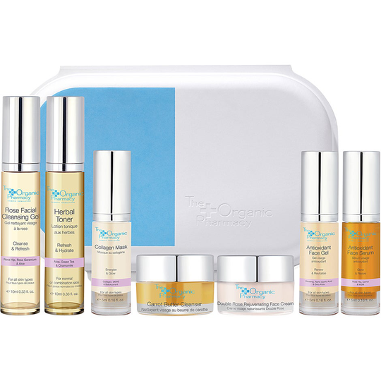 Essential Skincare Kit, The Organic Pharmacy Set / Boxar