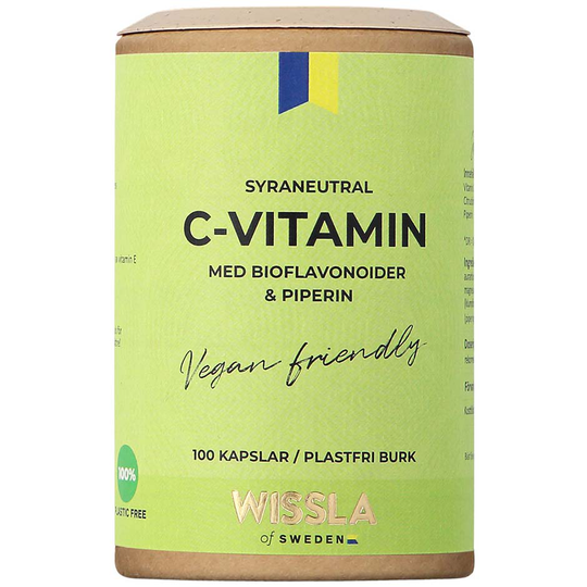 C-vitamin-med-bioflavonoider, 100 kapslar Wissla of Sweden Kosttillskott