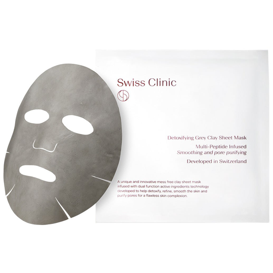 Detoxifying Grey Clay Mask, Swiss Clinic Sheet Masks