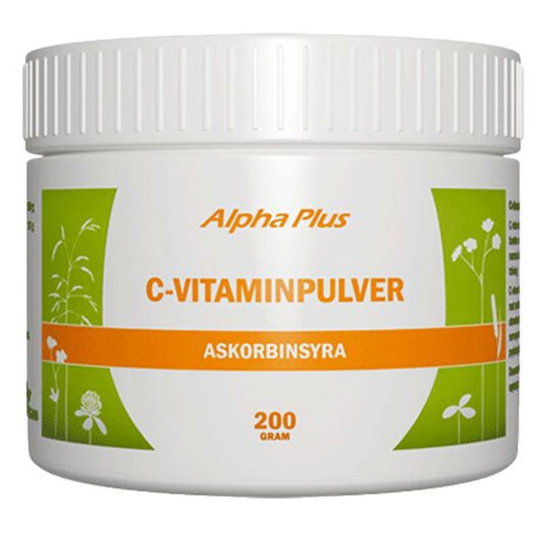 C-Vitaminpulver, Alpha Plus Kosttillskott & Vitaminer