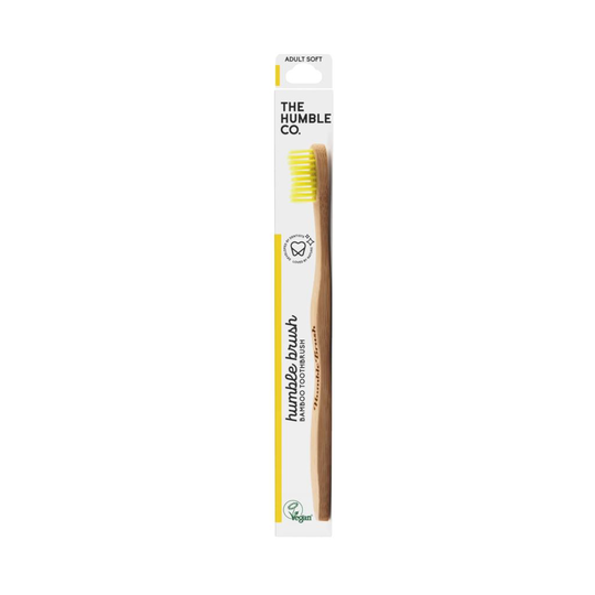 The Humble Co. Humble Brush Bambutandborste Gul Soft 1 st