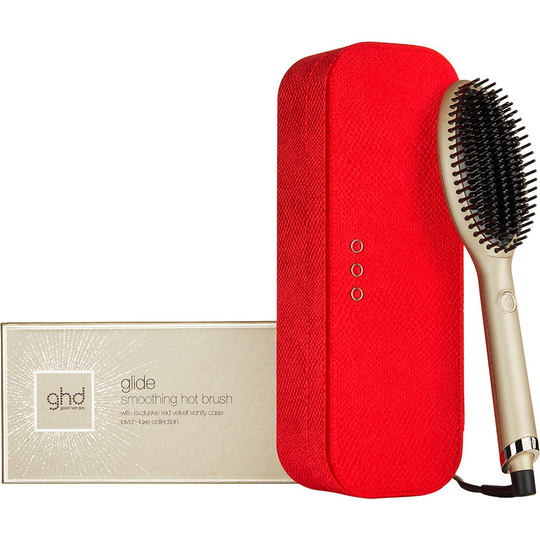 Glide Hot Brush Champagne Gold Gift Set, ghd Värmeborste