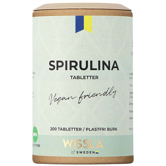 Spirulinatabletter, 200 tabletter Wissla of Sweden Kosttillskott & Vitaminer