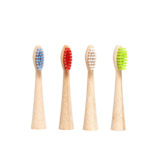 Agood Company Eltandborsthuvud Bambu Medium - Kompatibel med Philips Eltandborstar - 4 st