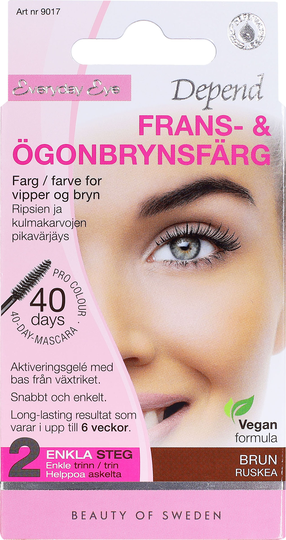 Depend Frans- & Ögonbrynsfärg brun 5 ml