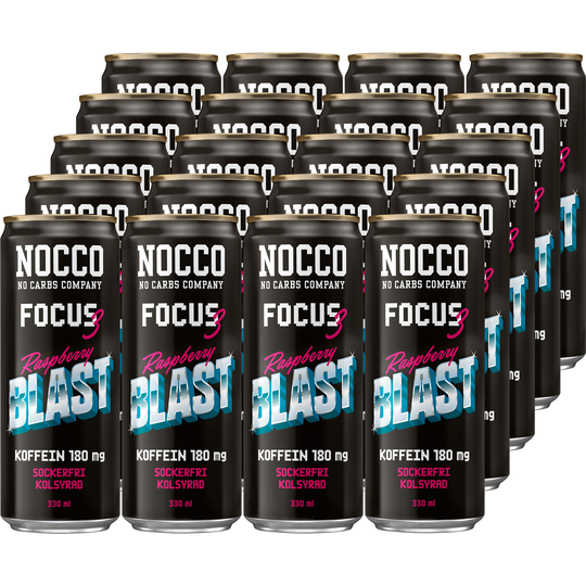 NOCCO Focus Raspberry Blast 20-Pack