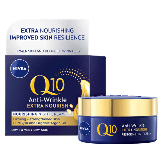 Q10 Extra Nourishing Night Cream, 50 ml Nivea Nattkräm