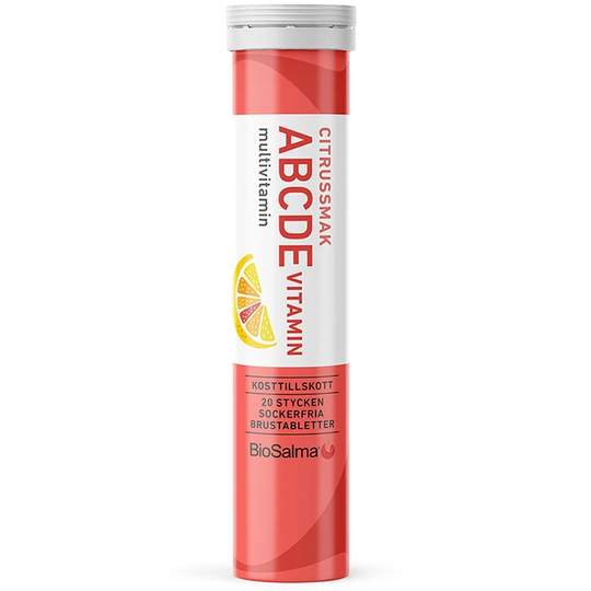 BioSalma ABCDE Vitamin Citrus 20 brustabletter