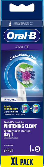Oral-B 3D White borsthuvud 5 st