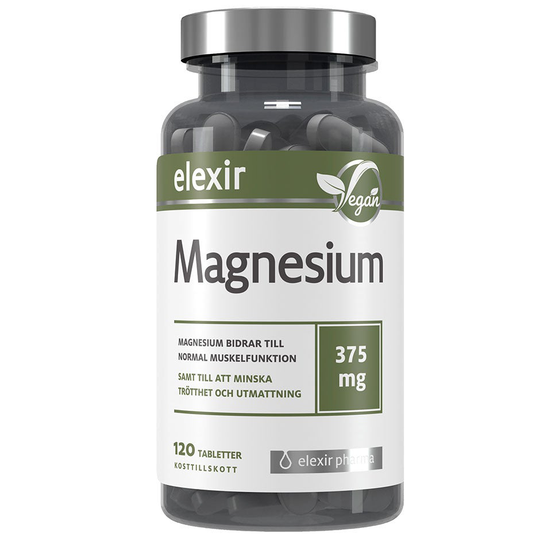 Magnesium 375mg, Elexir Pharma Kosttillskott & Vitaminer