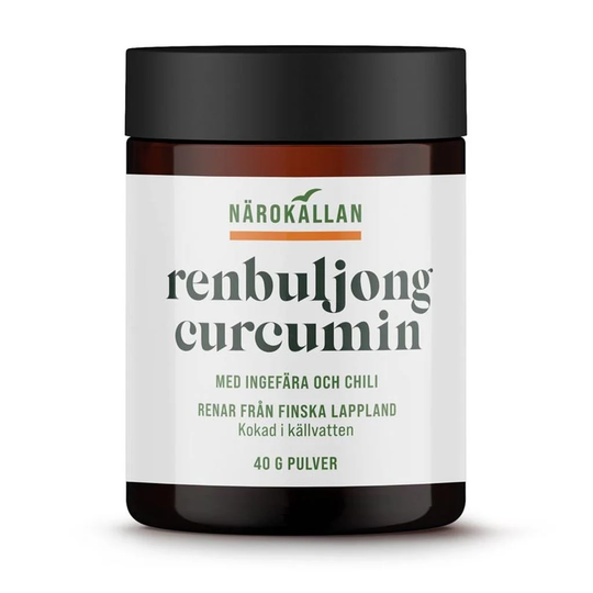 Närokällan Renbuljong Curcumin Ingefära och Chili 40 g