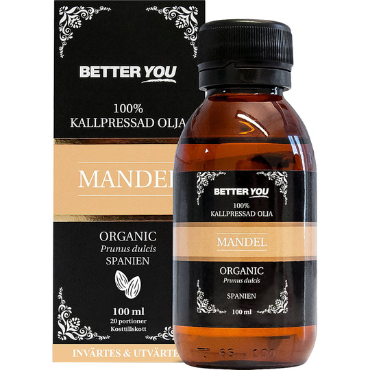 Mandelolja EKO Kallpressad, 100 ml Better You Hudserum & Kroppsolja