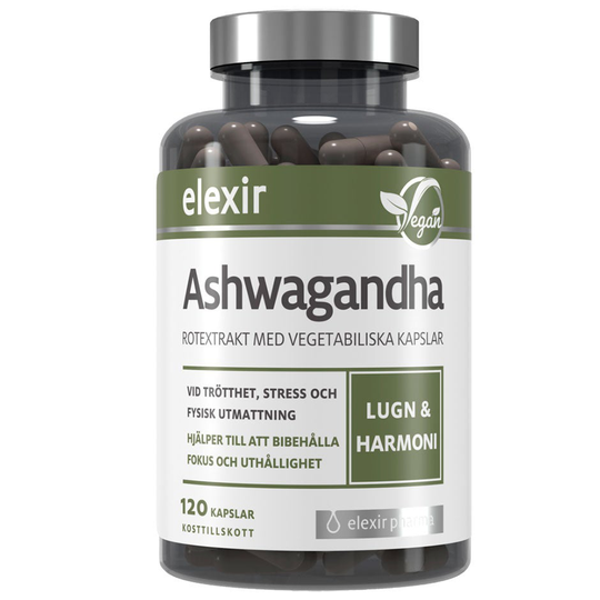 Ashwaganda, Elexir Pharma Kosttillskott