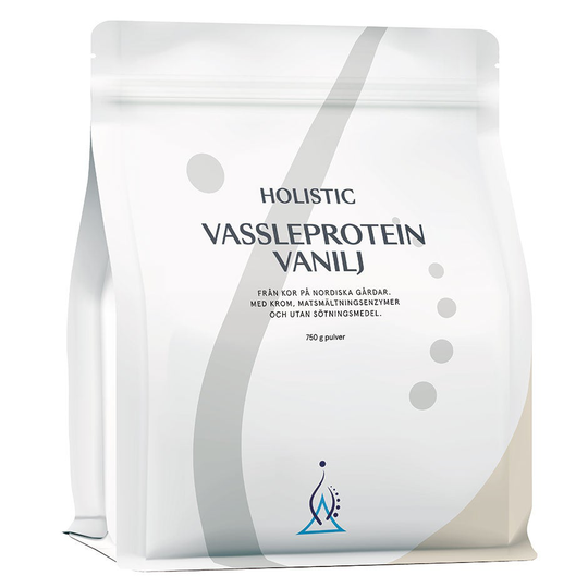 Vassleprotein Vanilj, 750 g Holistic Kosttillskott & Vitaminer