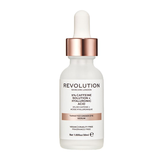 Makeup Revolution Skincare Targeted Under Eye Serum - 5% Caffeine Solution + Hyaluronic Acid 30 ml