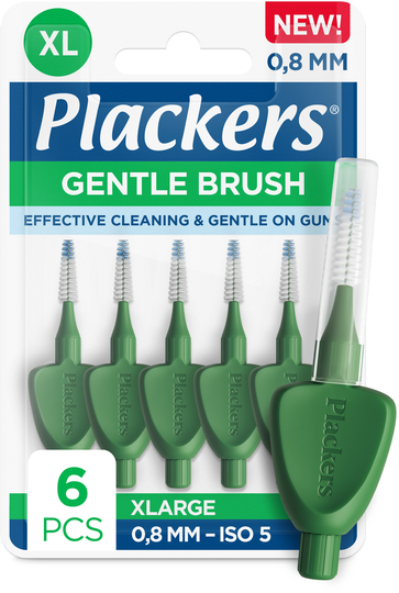 Plackers Gentle Brush 0,8 mm 6 St