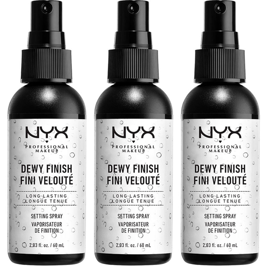 NYX PROFESSIONAL MAKEUP Makeup Setting Spray Dewy Finish x 3