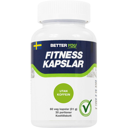 Fitness Kapslar utan koffein, Better You Kosttillskott & Vitaminer