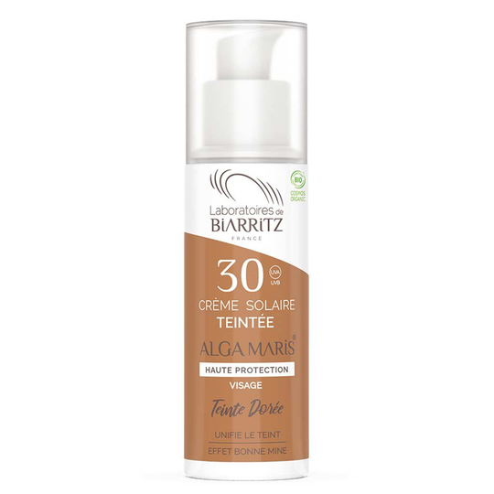 Alga Maris Alga Maris Organic Tinted Face Sunscreen SPF30 Golden 30 ml