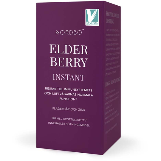 Elderberry, Instant, 120 ml NORDBO Kosttillskott