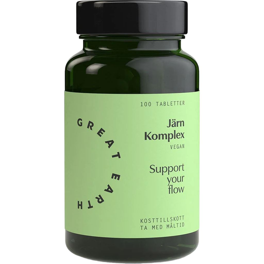 Great Earth Järn Komplex 25mg 100 tabletter