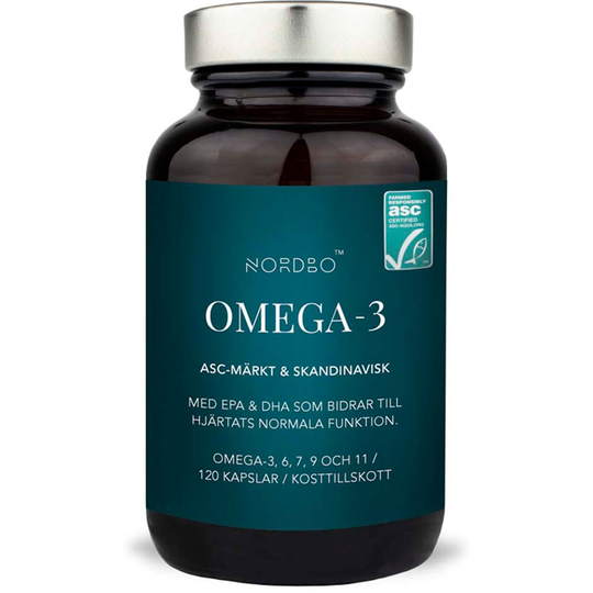 Omega-3, ASC, 120 kap NORDBO Kosttillskott